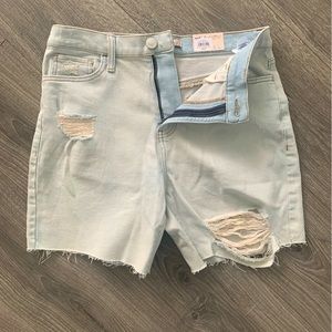 Super high rise dad shorts